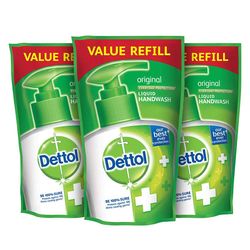 Dettol Liquid Hand Wash Original Pouch 175ml (Pack of 3)