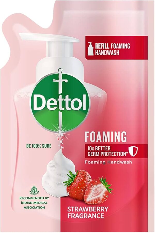 Dettol Strawberry Fragrance Hand Wash Pouch 200ml
